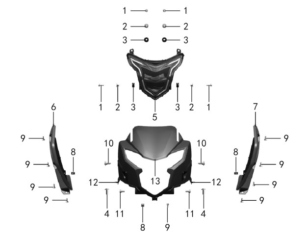 Decorting Strip(Right),Headlight Case