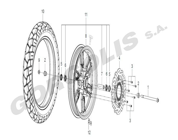 SELF-LOCKING NUT M12