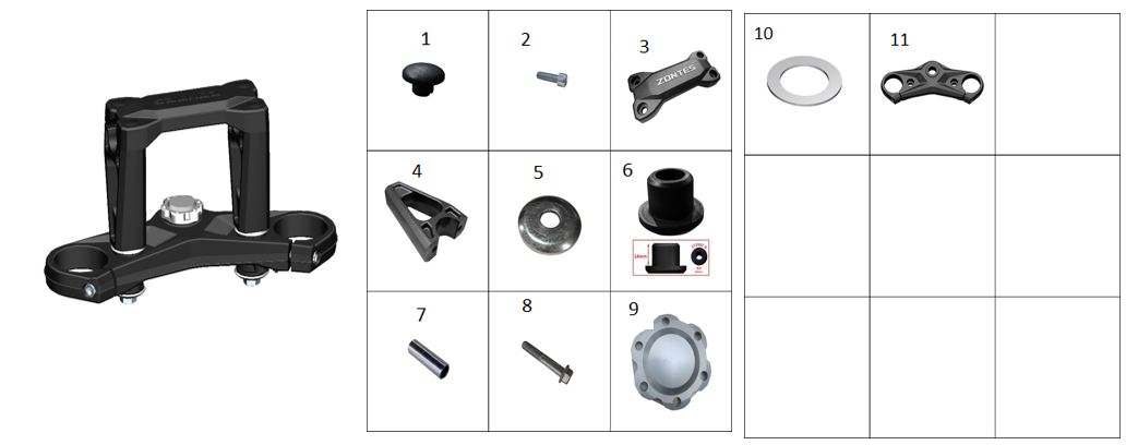 ZT350T-D bushing φ10?φ13?41