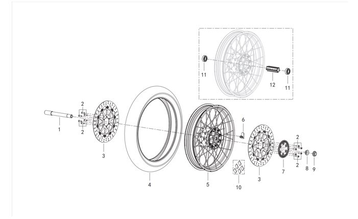 FRONT WHEEL SHAFT