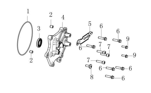 E05 - COVER COMP.,RIGHT CRANKCASE