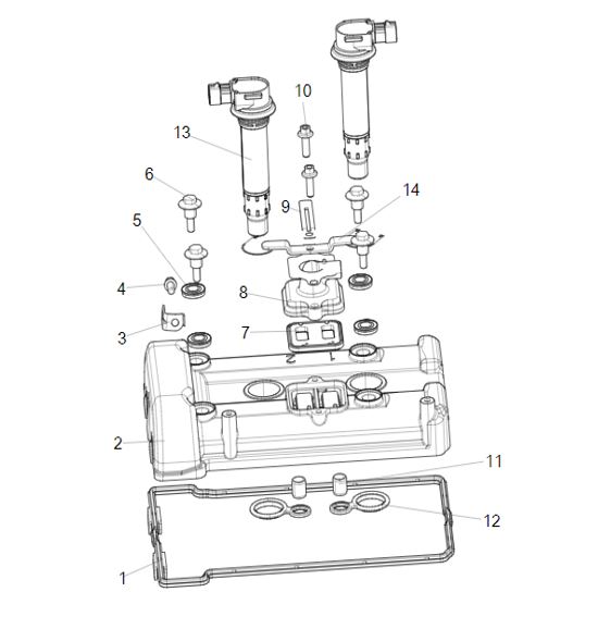CYLINDER HEAD COVER BOLT SEALING RING