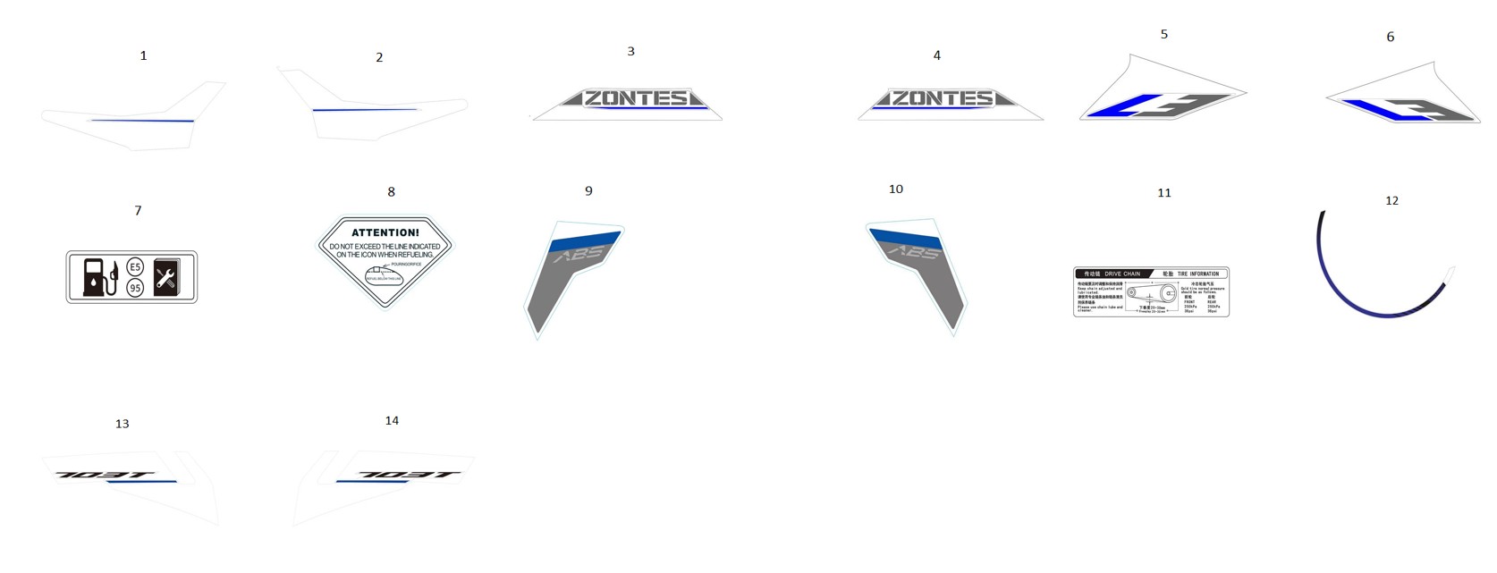 F58 - ΑΥΤΟΚΟΛΛΗΤΑ ΓΙΑ ΧΡΩΜΑ (Bright silver full vehicle decal assembly)