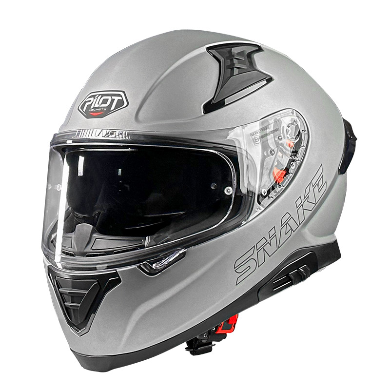 Κράνος Pilot Snake SV τιτάνιο ματ + Extra Visor